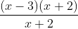 \frac{(x-3)(x+2)}{x+2}