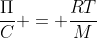 frac{Pi}{C} = frac{RT}{M}+bC