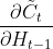 \frac{\partial \tilde{C}_t}{\partial H_{t-1}}