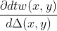 \frac{\partial dtw(x,y)}{d \Delta(x,y)}