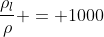frac{ho_l}{ho} = 1000