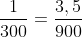 i+frac{1}{300}=frac{3,5}{900}