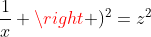 left ( x+frac{1}{x} ight )^2=z^2