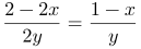 \fn_jvn \large {\color{Red} 2y.y'= 2 - 2x \Rightarrow y' = \frac{2-2x}{2y}=\frac{1-x}{y}}