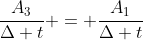 frac{A_3}{Delta t} = frac{A_1}{Delta t}