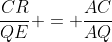 frac{CR}{QE} = frac{AC}{AQ}