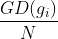 \frac{GD(g_{i})}{N}