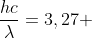 frac{hc}{lambda}=3,27 ; eV