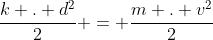 Movimento e compressão de mola, duvida. Gif.latex?\frac{k%20.%20d^2}{2}%20=%20\frac{m%20