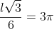 frac{lsqrt{3}}{6}=3pi