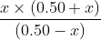 × (0.50+2) (0.50 -z)