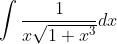 \int \frac{1}{x \sqrt{1+x^{3}}} d x