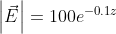 E = 100e -0.13
