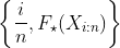 https://latex.codecogs.com/gif.latex?\left\{\frac{i}{n},F_\star(X_{i:n})\right\}