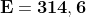 \dpi{100} \mathbf{E=314,6 \, kN/C}