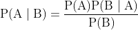 PAI B) =-. P(B)