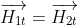 \overrightarrow{H_{1t}}=\overrightarrow{H_{2t}}