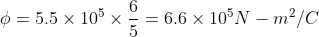 o = 3.5 × 10° ×-= 6.6 × 10%V-m2/C