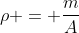 ho = frac{m}{A}