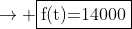 \	extrm{Portanto, temos que }f(t)=2^tcdot 10^4\\ullet 	extrm{Quando t = 0,5 = 30 minutos:}\f(0,5)=2^{0,5}cdot 10^4=1,4cdot 10^4;;;;;;
ightarrow fbox{f(t)=14000}