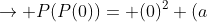 ightarrow P(P(0))= (0)^2 (a+0)^2+ (0)(a+0)(a+2b)+(b^2+ab+b)ightarrow
