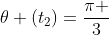 theta (t_2)=frac{pi }{3}