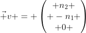 Formel: \vec v = \begin{pmatrix} n_2 \\ -n_1 \\ 0 \end{pmatrix}