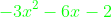 {\color{Green} -3x^2-6x-2}