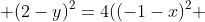 (-4-x)^2 + (2-y)^2=4((-1-x)^2 + (-1-y)^2)