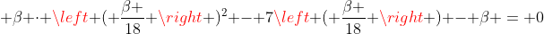 18left ( frac{eta }{18} ight )^3 + eta cdot left ( frac{eta }{18} ight )^2 - 7left ( frac{eta }{18} ight ) - eta = 0