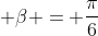 Leftrightarrow alpha + eta = frac{pi}{6}