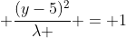 frac{(x-2)^{2}}{lambda +4} + frac{(y-5)^{2}}{lambda } = 1