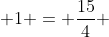 x^2 + 6x + frac{9}{4} + y^2 -2y + 1 = frac{15}{4} + frac{9}{4}+1