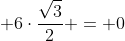 3tgalpha + 6cdotfrac{sqrt3}{2} = 0