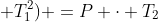 k(T_2^2 - 2T_2 T_1 + T_1^2) =P cdot T_2