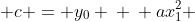 \ a. x_{0 } ^{2} + b. x_{0} + c = y_{0} \ \ ax_{1}^{2} + bx_{1} + c = y_{1} \ \ ax_{2} + bx_{2}^{2} + c = y_{2 }