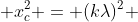 (nlambda)^{2} + x_{c}^{2} = (klambda)^{2} + 2 k lambda x_{c} + x_{c} ^{2}