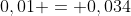 0,02v+0,01 = 0,034