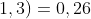 MDC(0,78;1,3)=0,26