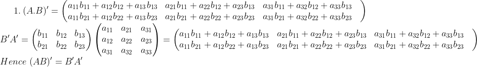 В, А,-(b11 b12 b13 Hence (AB BA 11 121 a31 a12 a22 a23|=