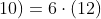 2xcdot(4x+10)=6cdot(12)