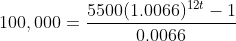 5500(1.0066)1-1 0,0066 100, 000
