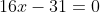 5y^2-4x^2-10y+16x-31=0