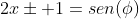 2xpm 1=sen(phi)