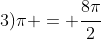 (t+3)pi = cfrac{8pi}{2}+8kpi