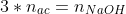 3*n_{ac}=n_{NaOH}