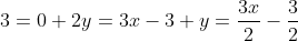 \3x-2y+3=0\ 2y=3x-3\ y=frac{3x}{2}-frac{3}{2}