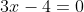 x^2+3x-4=0