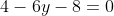 b^2y^2+4by+4+y^2+2by+4-6y-8=0