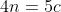 4n=5c+28